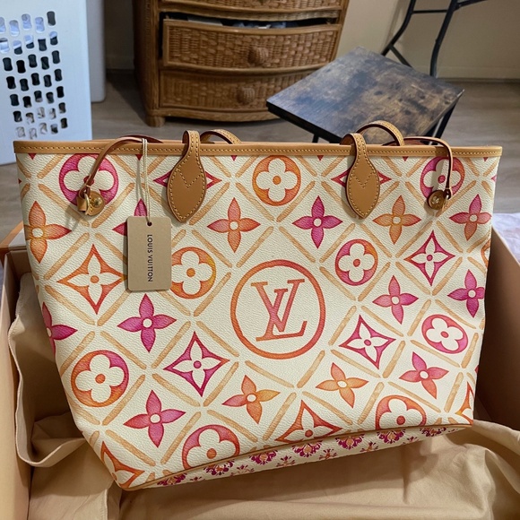 Louis Vuitton Handbags - 2024 Coral By The Pool Neverfull and NEW